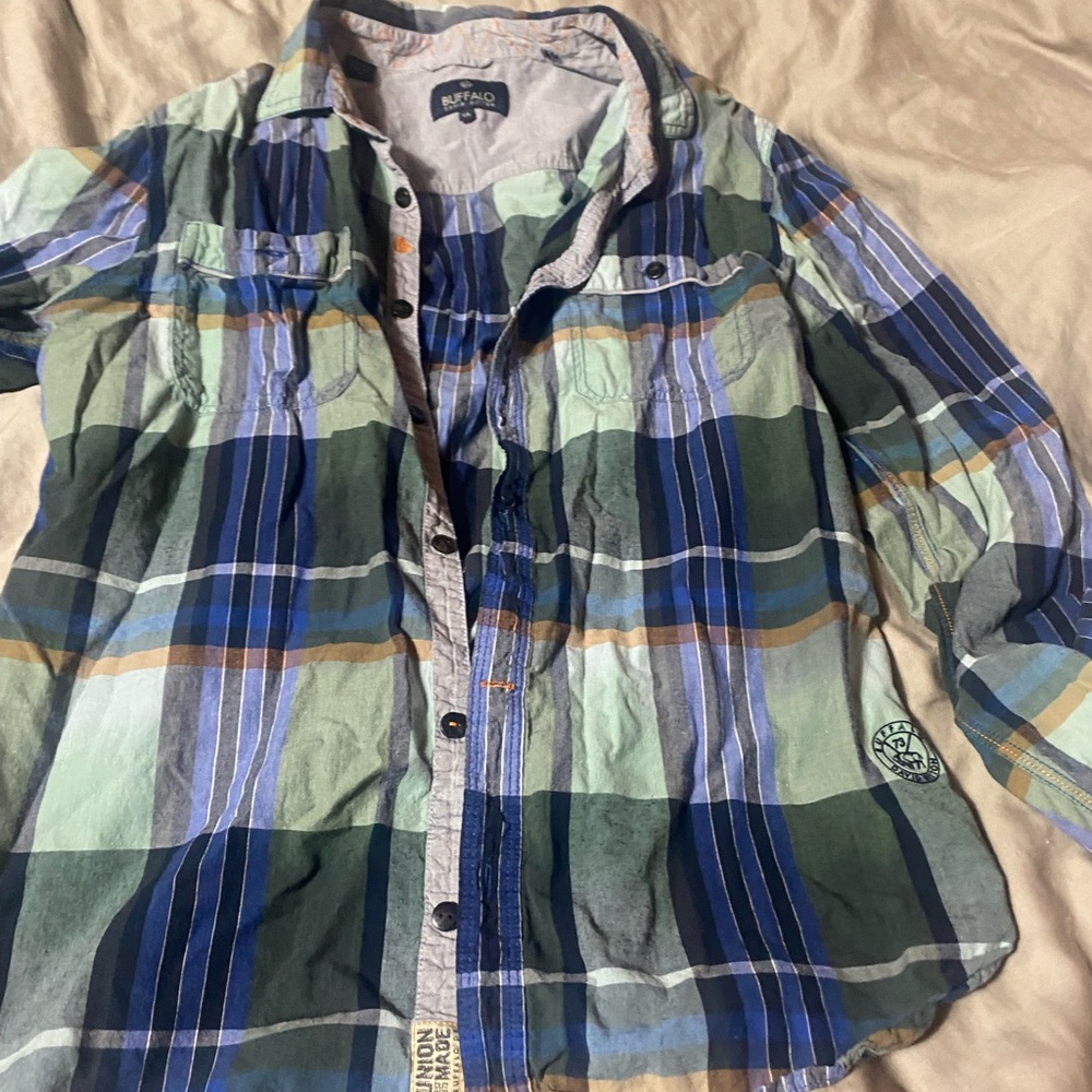 Buffalo David Bitton Multicolor Plaid Button Down‎ Shirt - Picture 4 of 6
